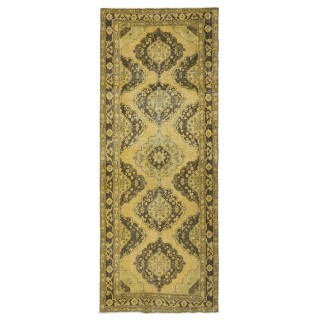 Handmade Hallway Runner. Kitchen Rug. Corridor Rug. Yellow Color Stair Rug