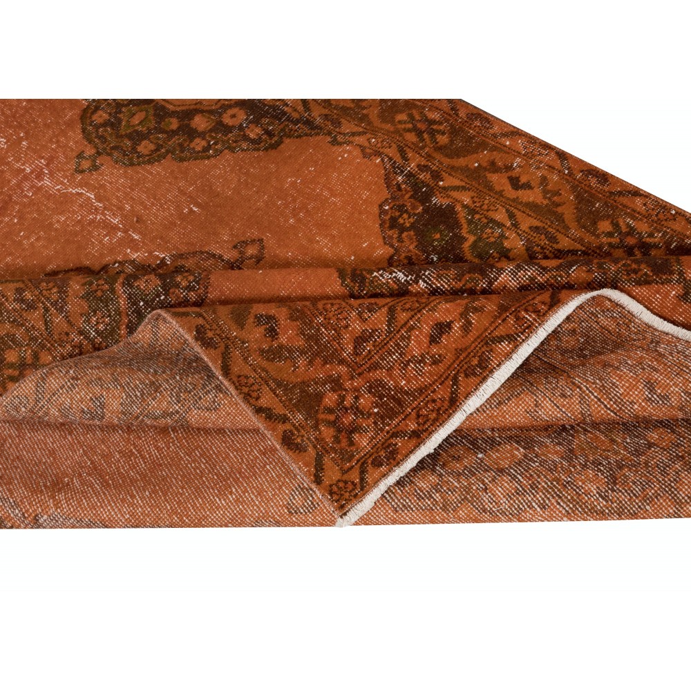 Orange Hallway Runner. Kitchen Rug. Handmade Corridor Rug. Stair Rug. Entryway Rug