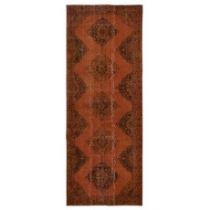 Orange Hallway Runner. Kitchen Rug. Handmade Corridor Rug. Stair Rug. Entryway Rug
