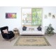 Vintage Handmade Turkish Area Rug with Medallion Design