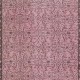 Hand-Made Floral Design Wool Rug from Turkey. Pink Color Re-Dyed Area Rug