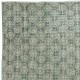 Decorative Green Color Handmade Turkish Area Rug for Contemporary Interiors