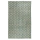 Decorative Green Color Handmade Turkish Area Rug for Contemporary Interiors