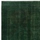 Dark Green Hallway Runner. Kitchen Rug. Handmade Corridor Rug. Stair Rug. Entryway Rug