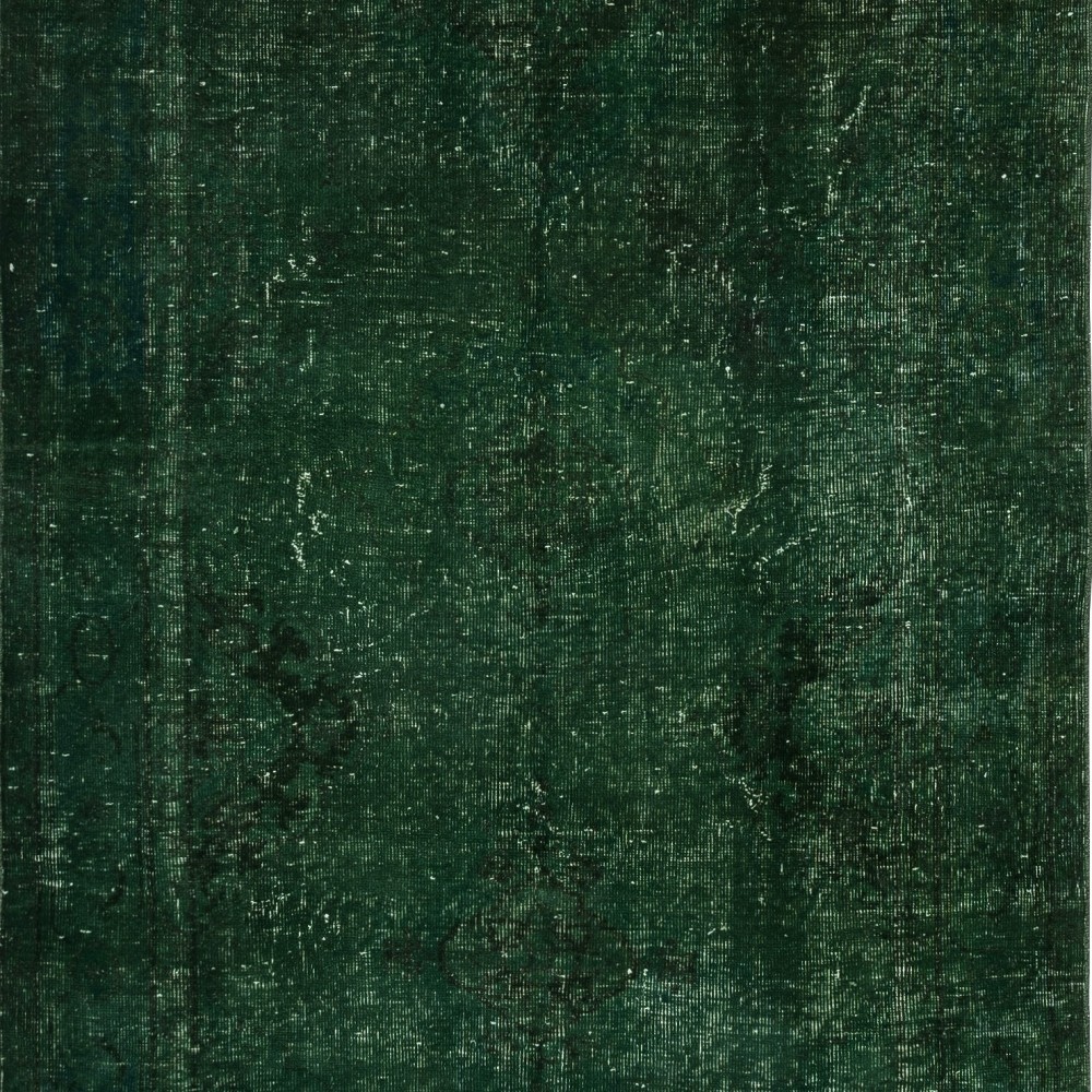 Dark Green Hallway Runner. Kitchen Rug. Handmade Corridor Rug. Stair Rug. Entryway Rug