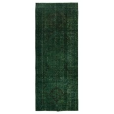 Dark Green Hallway Runner. Kitchen Rug. Handmade Corridor Rug. Stair Rug. Entryway Rug