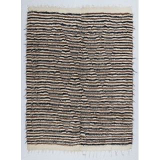 Flatweave Wool Kilim Rug. Siirt Blanket. New Bed Cover. Striped Throw. Wall Hanging