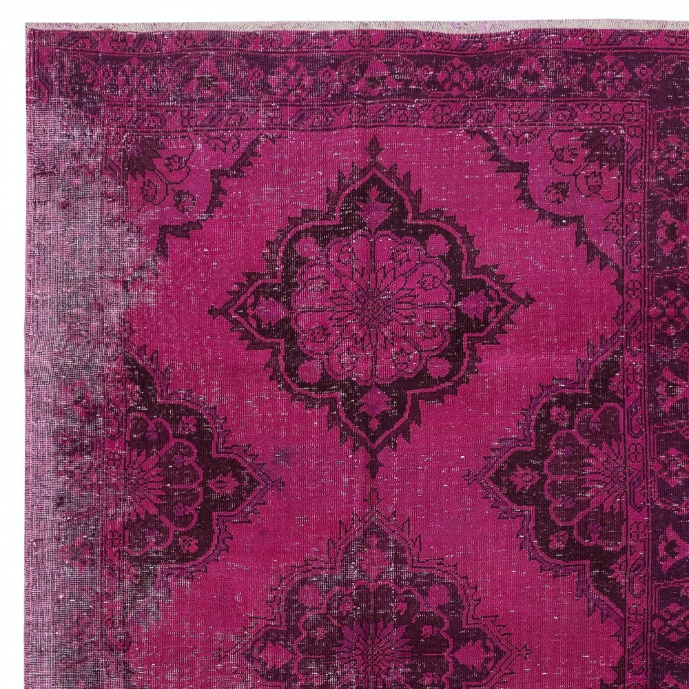 Handmade Hallway Runner. Kitchen Rug. Corridor Rug. Pink Color Stair Rug. Entryway Rug
