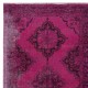 Handmade Hallway Runner. Kitchen Rug. Corridor Rug. Pink Color Stair Rug. Entryway Rug
