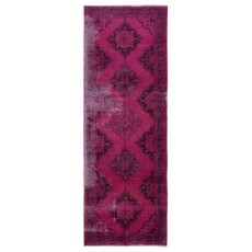 Handmade Hallway Runner. Kitchen Rug. Corridor Rug. Pink Color Stair Rug. Entryway Rug