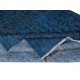 Contemporary Handmade Navy Blue Color Area Rug, Hand Knotted Turkish Floor Covering