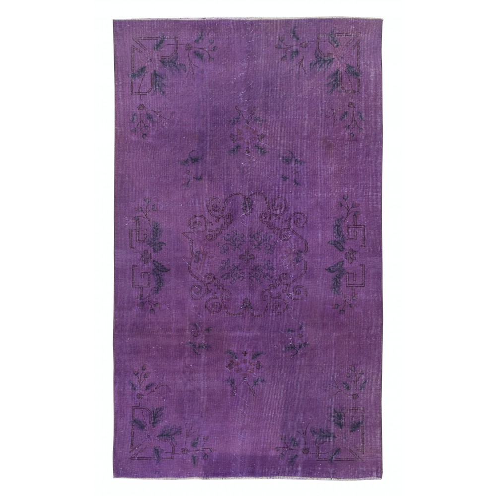 Art Deco Design Area Rug. Handmade in Turkey. Bohemian Rug for Living Room