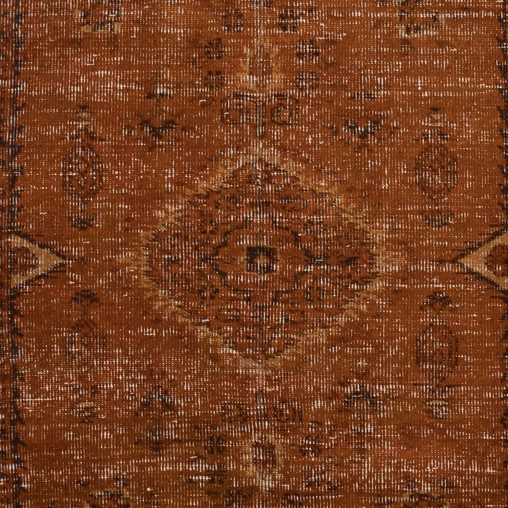 Orange Handmade Turkish Area Rug for Living Room, Entrance, Bedroom, Dining Room & Kids Room