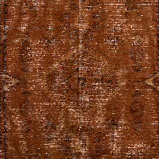 Orange Handmade Turkish Area Rug for Living Room, Entrance, Bedroom, Dining Room & Kids Room