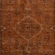 Orange Handmade Turkish Area Rug for Living Room, Entrance, Bedroom, Dining Room & Kids Room
