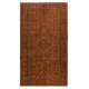 Orange Handmade Turkish Area Rug for Living Room, Entrance, Bedroom, Dining Room & Kids Room