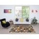 Modern Bohemian Style Patchwork Rug. Handmade from Re-Dyed Vintage Carpets. Custom Options Available