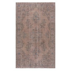 Modern Pink Color Area Rug. Handmade Turkish Floor Rug. Bohemian Home Decor