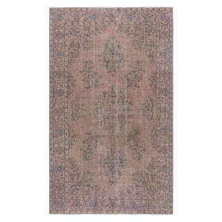 Modern Pink Color Area Rug. Handmade Turkish Floor Rug. Bohemian Home Decor