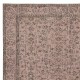 Pink Color Hand Knotted Turkish Wool Area Rug with Floral Design. Gift for Girls
