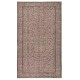 Pink Color Hand Knotted Turkish Wool Area Rug with Floral Design. Gift for Girls