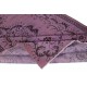Handmade Anti-bacterial Area Rug, Purple Color Hand Knotted Turkish Rug