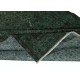 Modern Handmade Turkish Wool Area Rug in Dark Green