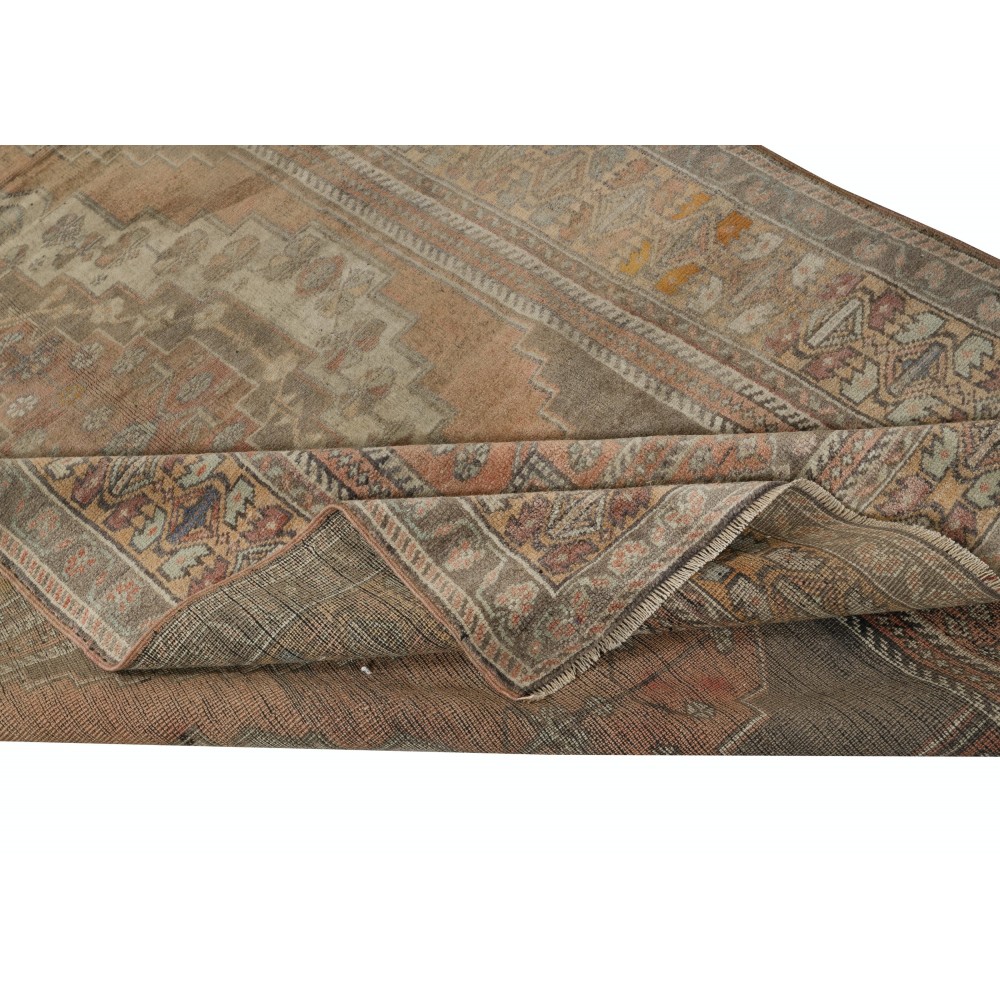 Vintage Handmade Turkish Village Rug, 100% Wool
