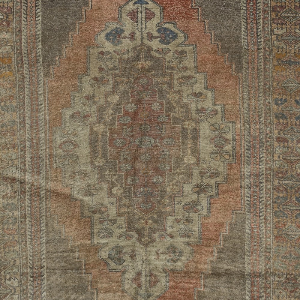 Vintage Handmade Turkish Village Rug, 100% Wool