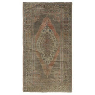 Vintage Handmade Turkish Village Rug, 100% Wool