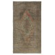 Vintage Handmade Turkish Village Rug, 100% Wool
