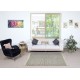 Flat-Weave Kilim Rug. Decorative Sofa Throw. Striped Bed Cover, Blanket