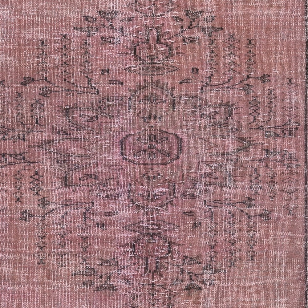 Handmade Area Rug for Kids Room. Pink Living Room Rug. Modern Bedroom Rug