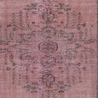 Handmade Area Rug for Kids Room. Pink Living Room Rug. Modern Bedroom Rug