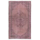 Handmade Area Rug for Kids Room. Pink Living Room Rug. Modern Bedroom Rug