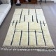 Modern Moroccan style Handmade Rug, 100% Natural Wool. Custom Options Available