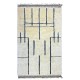 Modern Moroccan style Handmade Rug, 100% Natural Wool. Custom Options Available