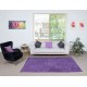 Purple Color Handmade Wool Rug from Turkey, Great 4 Modern Interiors