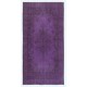 Contemporary Area Rug in Purple Color, Hand-Knotted in Turkey