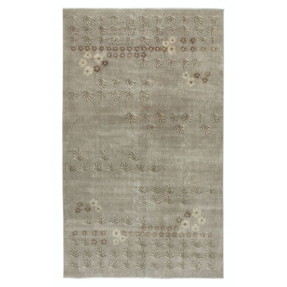Hand-Knotted Vintage Turkish Area Rug for Rustic, Country and Farmhouse Decor