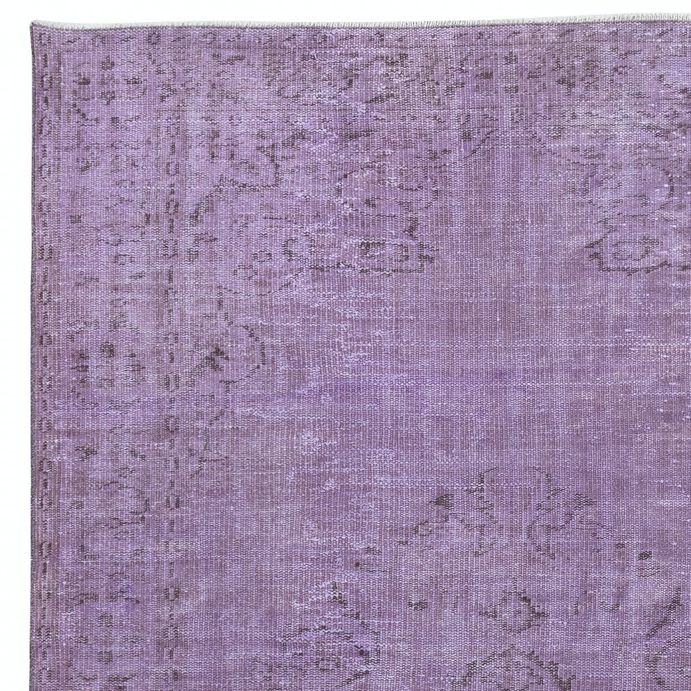Art Deco Hand-knotted Area Rug. Bohemian Turkish Floor Covering. Modern Home Decor
