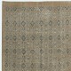 Vintage Handmade Turkish Area Rug for Living Room Decor