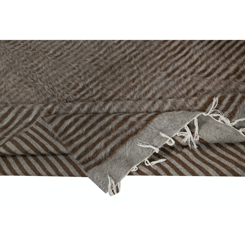 Striped Kurdish Kilim Rug. Wall Hanging. Kurdish Sofa Throw. New Bed Cover, Blanket