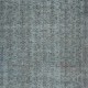 Modern Blue Color Handmade Turkish Wool Area Rug with Flower Design
