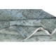 Contemporary Handmade Turkish Area Rug in Blue. Woolen Floor Covering