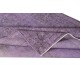 Handmade Purple Color Re-Dyed Hand Knotted Turkish Rug, Low Pile Floor Covering
