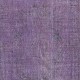 Handmade Purple Color Re-Dyed Hand Knotted Turkish Rug, Low Pile Floor Covering