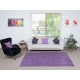 Handmade Anti-bacterial Area Rug, Purple Color Hand Knotted Turkish Rug