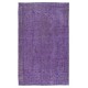 Handmade Anti-bacterial Area Rug, Purple Color Hand Knotted Turkish Rug