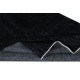 Plain Black Color Over-Dyed Area Rug, Handknotted and Handwoven in Turkey